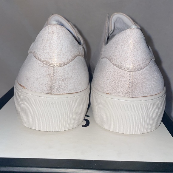 NWT J/SLIDES ALARA Soft Pink Metallic Suede Slip-On Sneaker - Picture 10 of 15